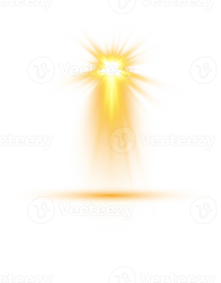 Bright Yellow or Golden Spotlight. Scene. Stage. Podium. Light Effects. Glow light effect. Glowing lamp. . Illustration number 62 png