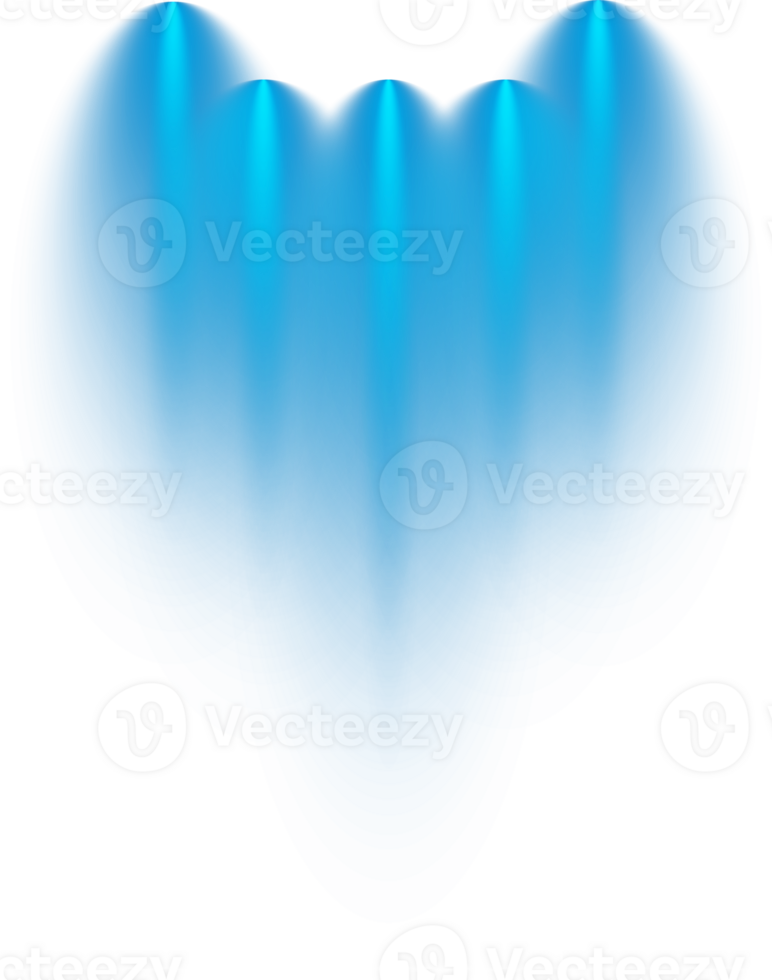 Bright blue Spotlight. Scene. Stage. Podium. Light Effects. Glow light effect. Glowing lamp. . Illustration number 74 png