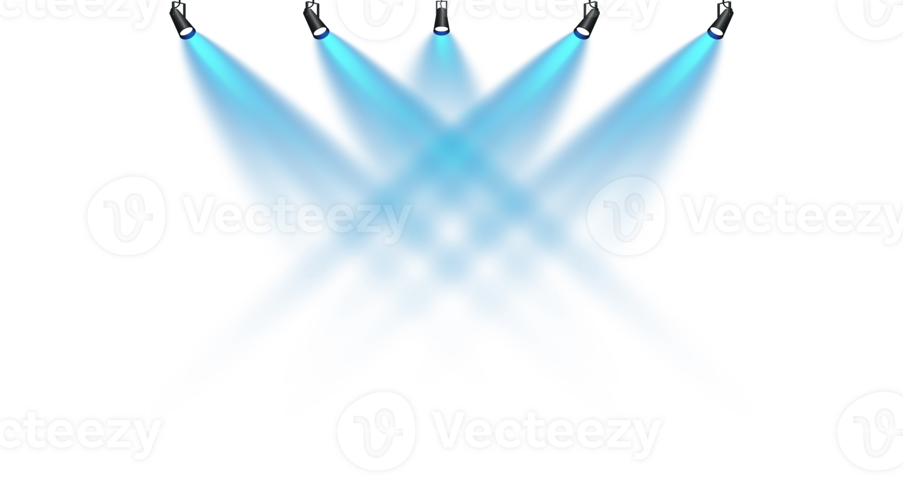 Bright blue Spotlight. Scene. Stage. Podium. Light Effects. Glow light effect. Glowing lamp. . Illustration number 68 png