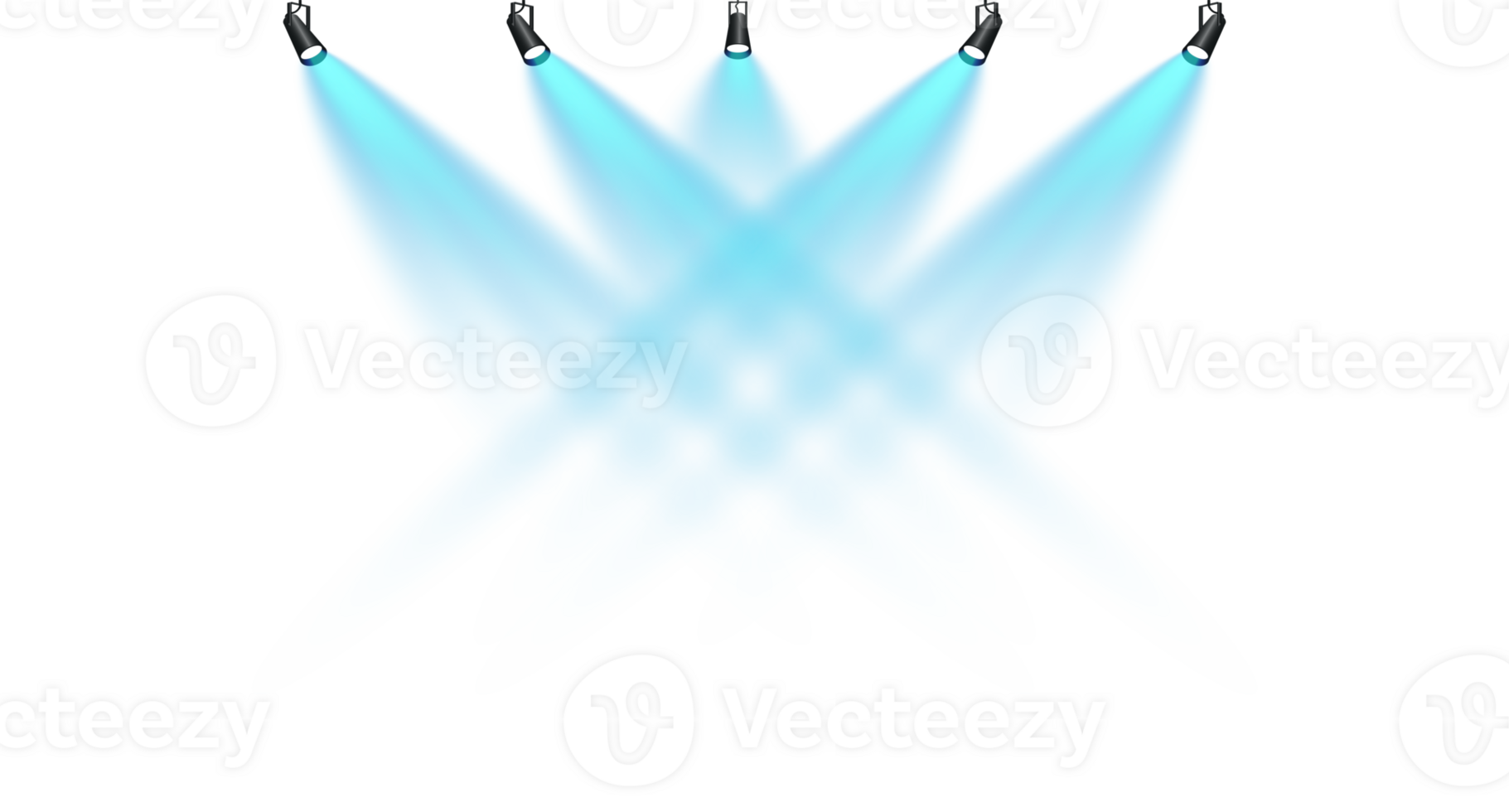 Bright blue Spotlight. Scene. Stage. Podium. Light Effects. Glow light effect. Glowing lamp. . Illustration number 66 png