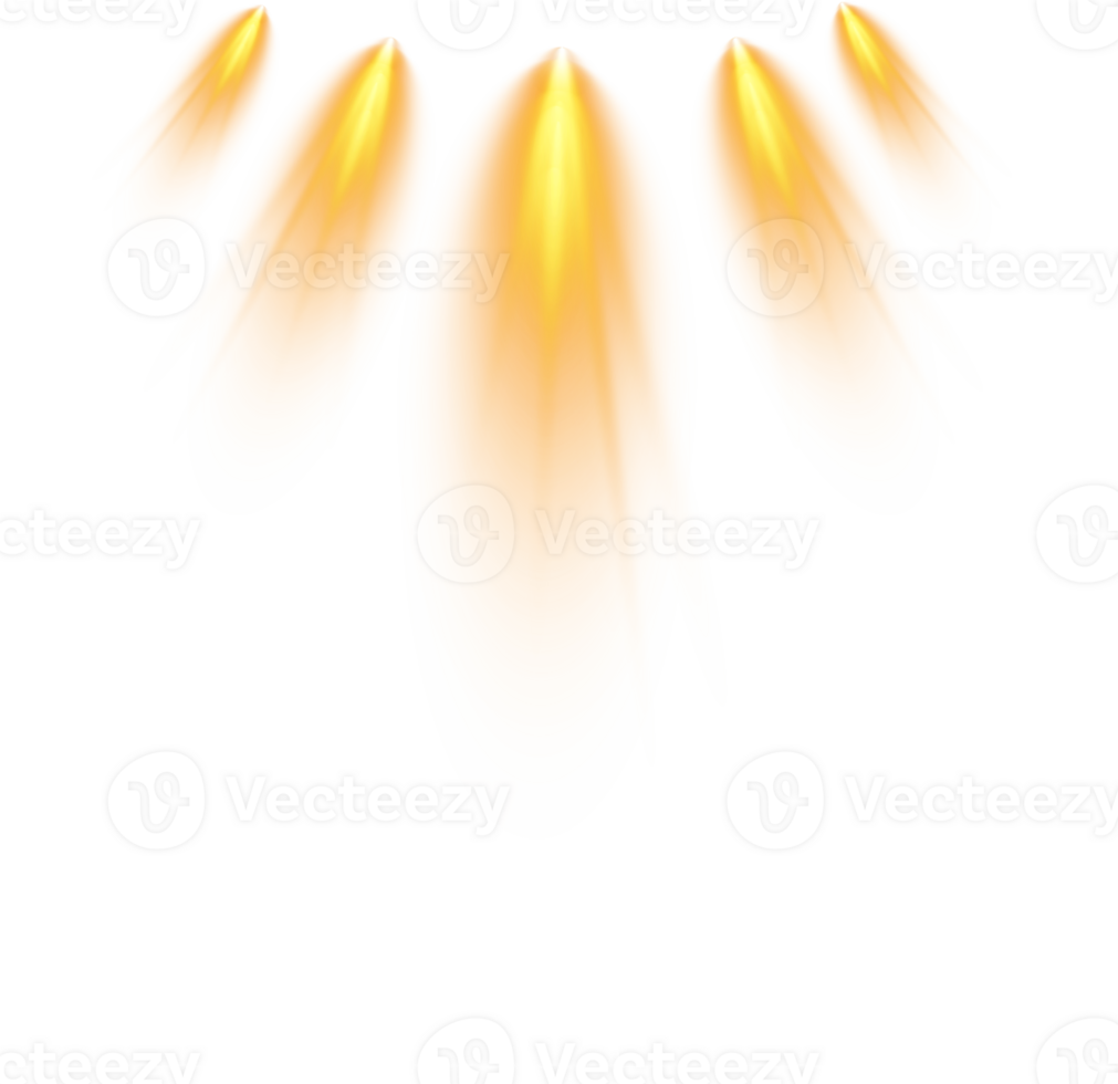 Bright Yellow or Golden Spotlight. Scene. Stage. Podium. Light Effects. Glow light effect. Glowing lamp. . Illustration number 28 png