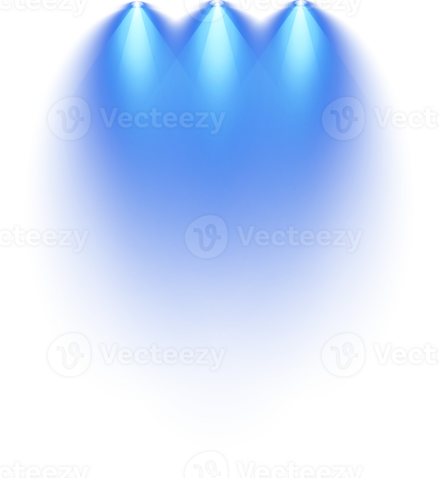 Bright blue Spotlight. Scene. Stage. Podium. Light Effects. Glow light effect. Glowing lamp. . Illustration number 9 png