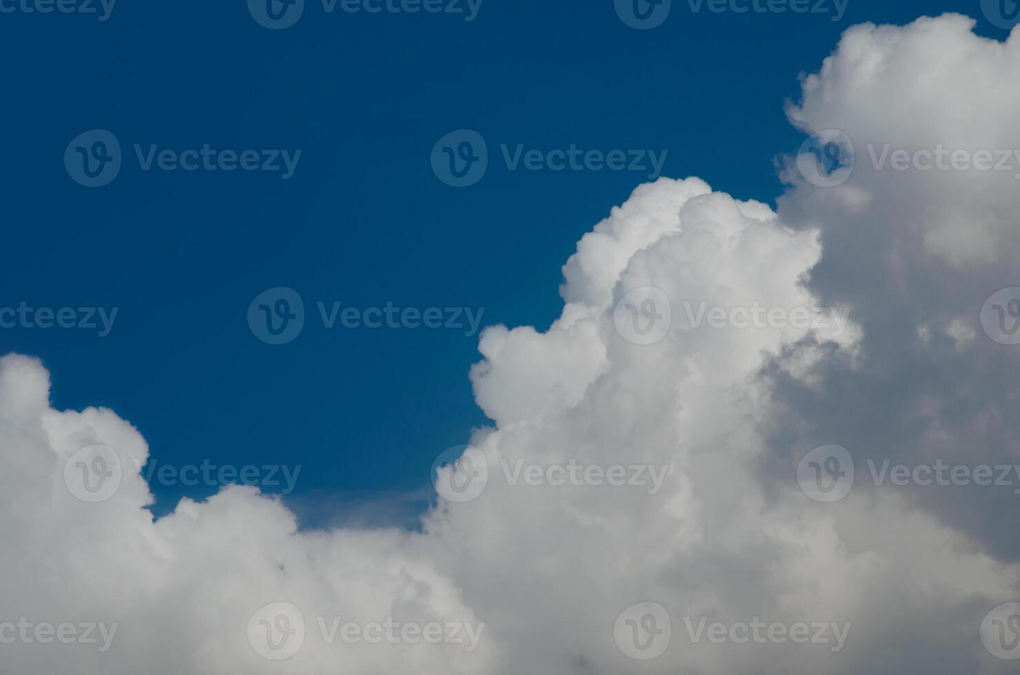 White Cloud with Blue Sky for Cloudscape Concept Background Used photo