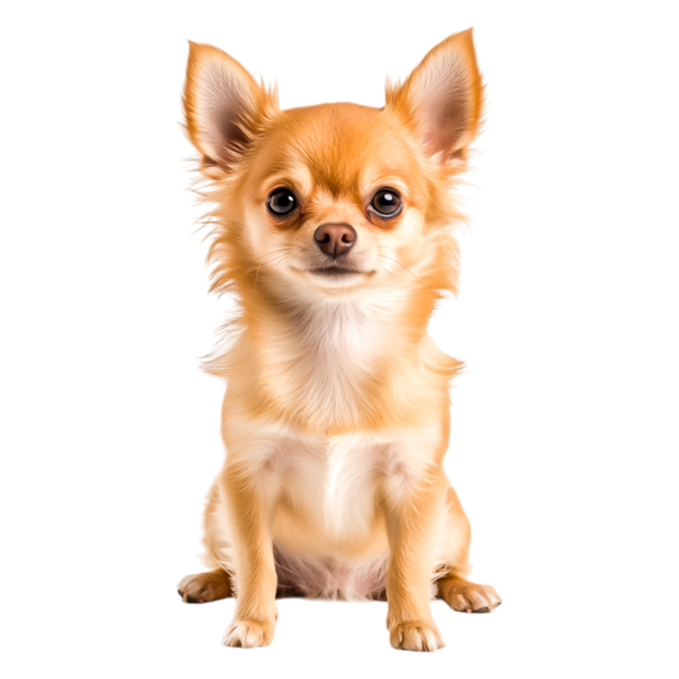 Cute and Playful Chihuahua Dog Sitting with a Friendly Expressit Home png