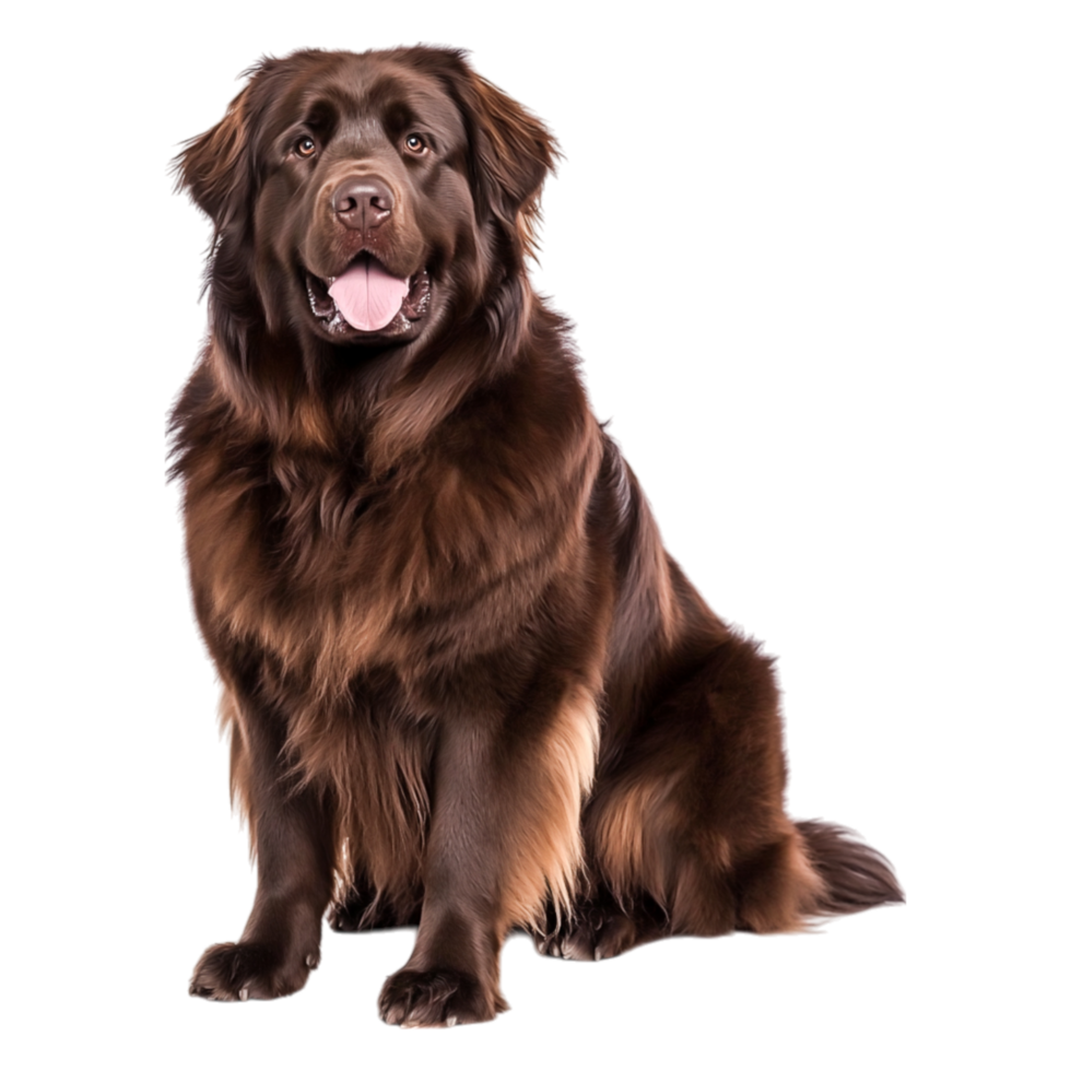 Majestic brown dog sitting proudly with an expressive face and shiny coat png