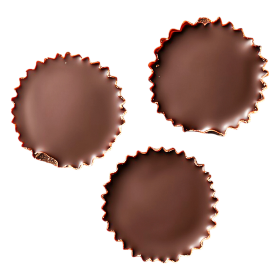 Delicious Chocolate Confectionery Cups for Sweet Treat Lovers png