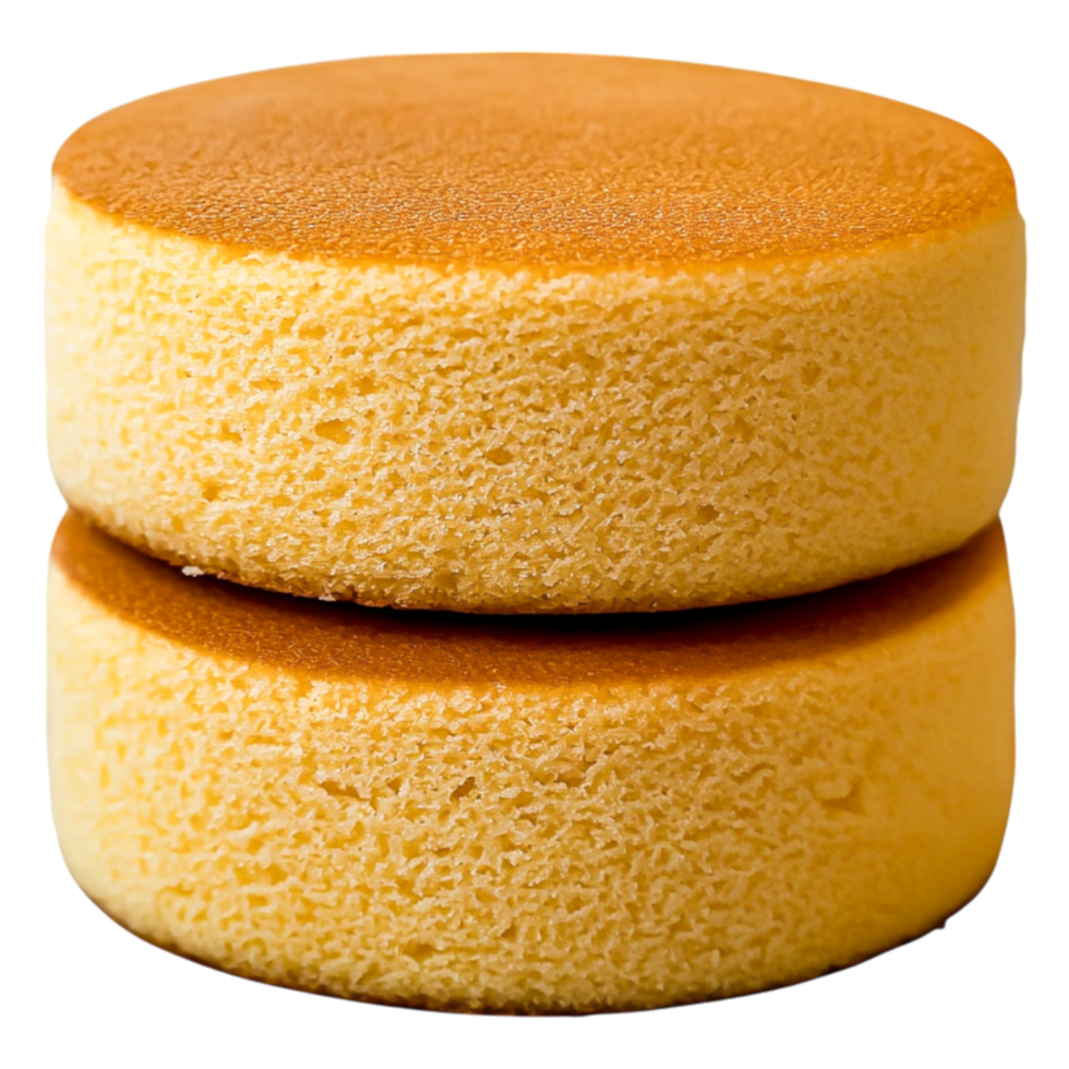 Soft and Fluffy Japanese Cheesecake Stacked Plain Surface png