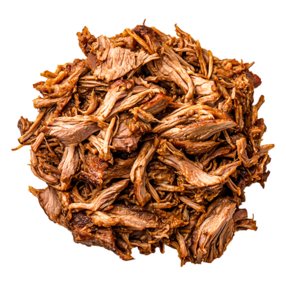 Juicy Pulled Pork for Culinary and Food Photography png