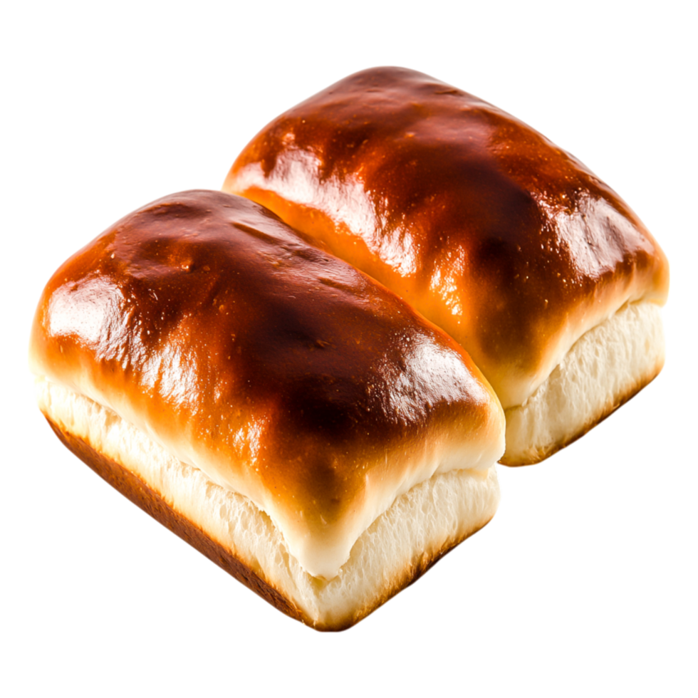 Freshly Baked Golden Brown Sweet Buns with Soft Fluffy Texture png