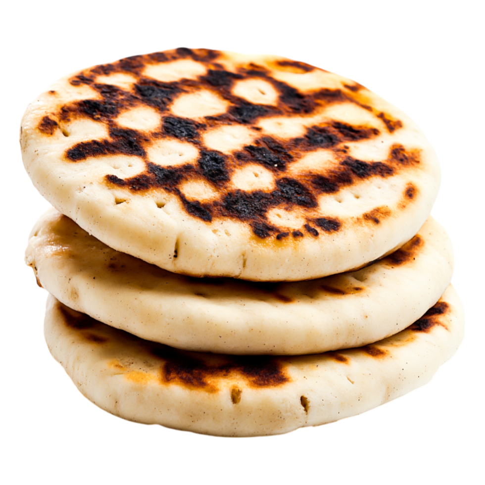 Deliciously Grilled Flatbreads Stacked on for Culinary Use png