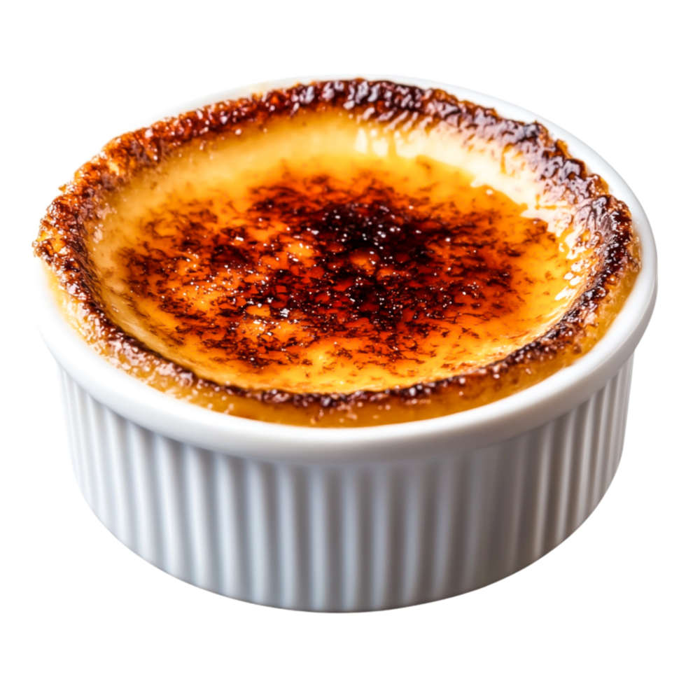 Delicious Classic Creme Dessert with Caramelized Sugar Top png