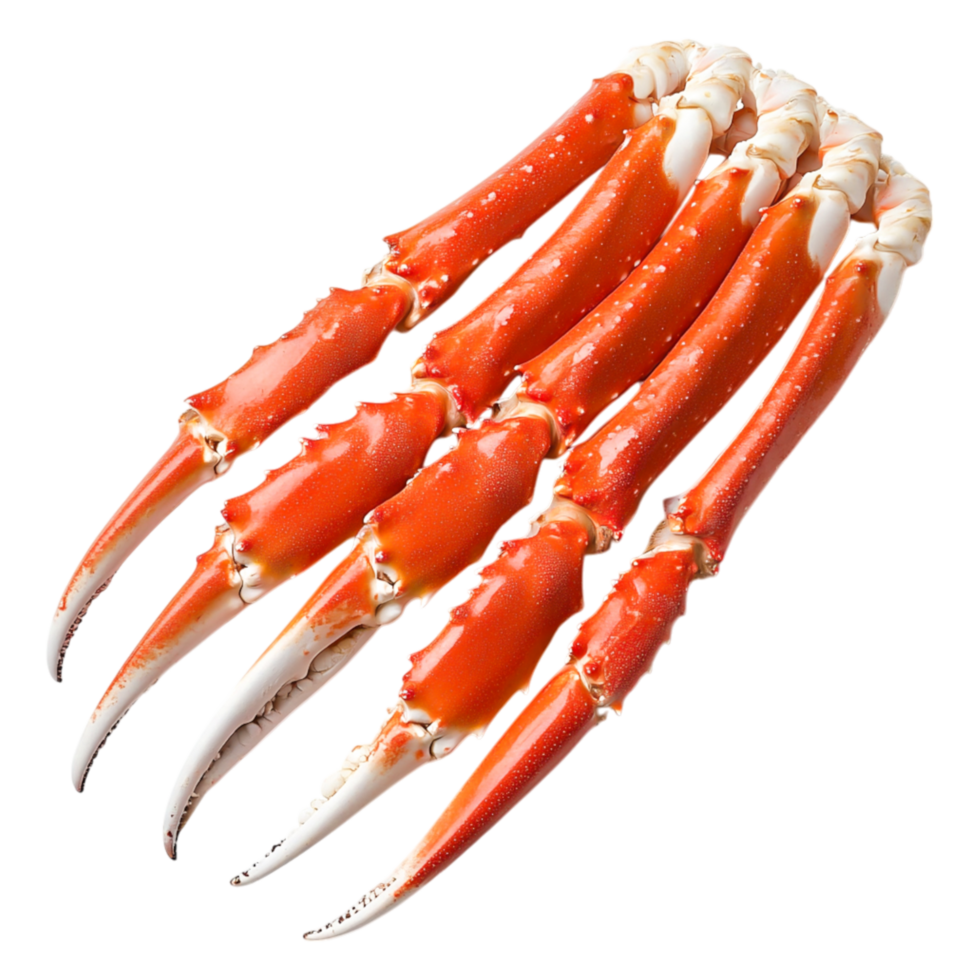 Fresh Red Crab Claws Isolated on for Culinary Use png