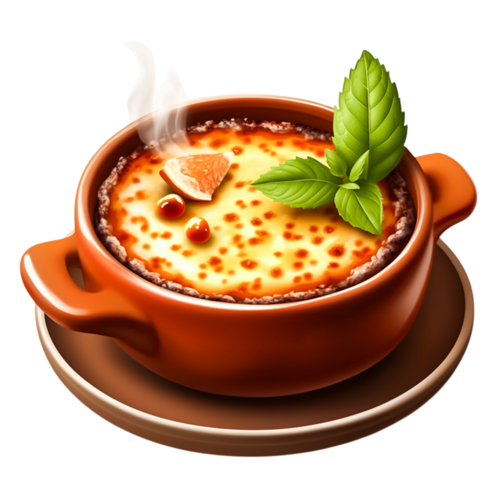 Creamy Tomato Soup in a Rustic Bowl with Fresh Herbs and Steam Rising png