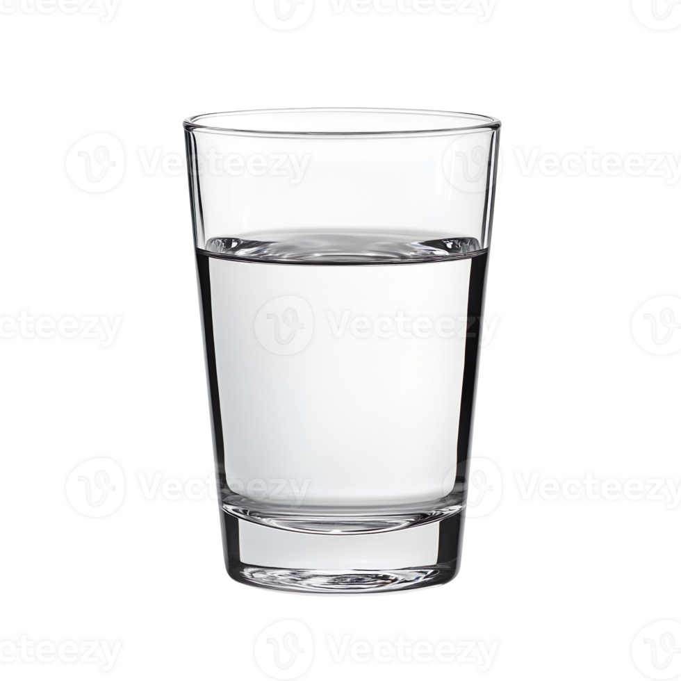 A glass of water isolated on a transparent background png