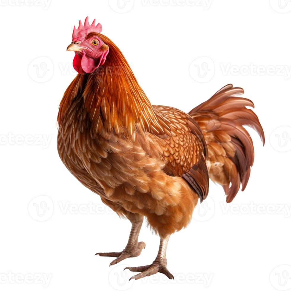 A hen isolated on transparent background png