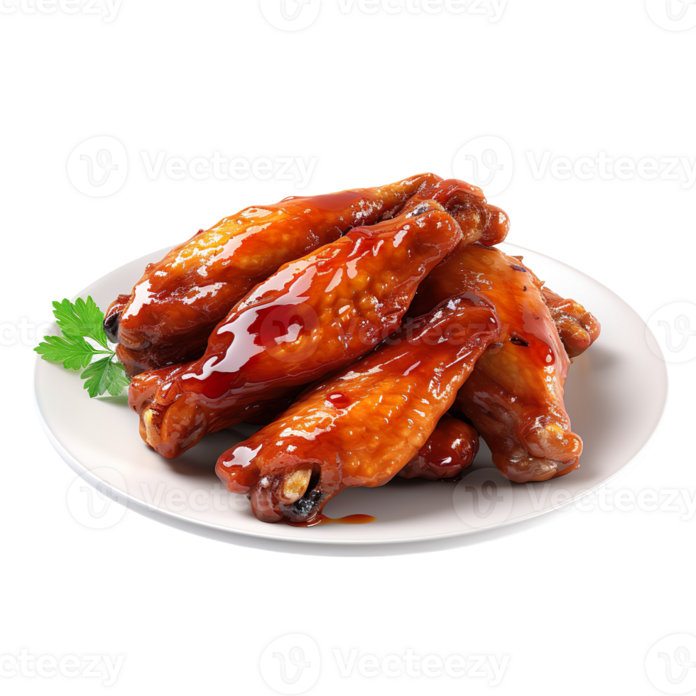 A delicious chicken wings isolated on transparent background png