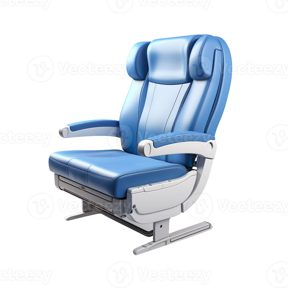 Airplane seat isolated on transparent background png