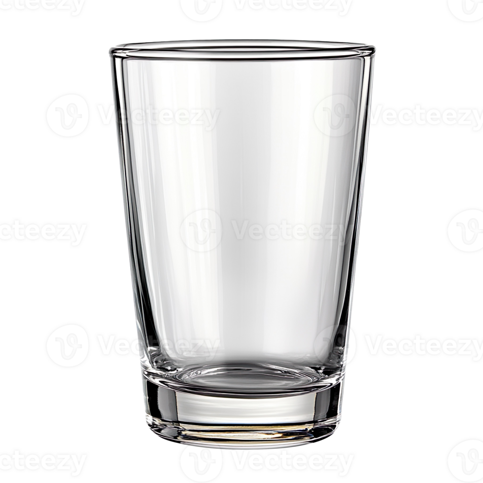 An empty glass isolated on transparent background png