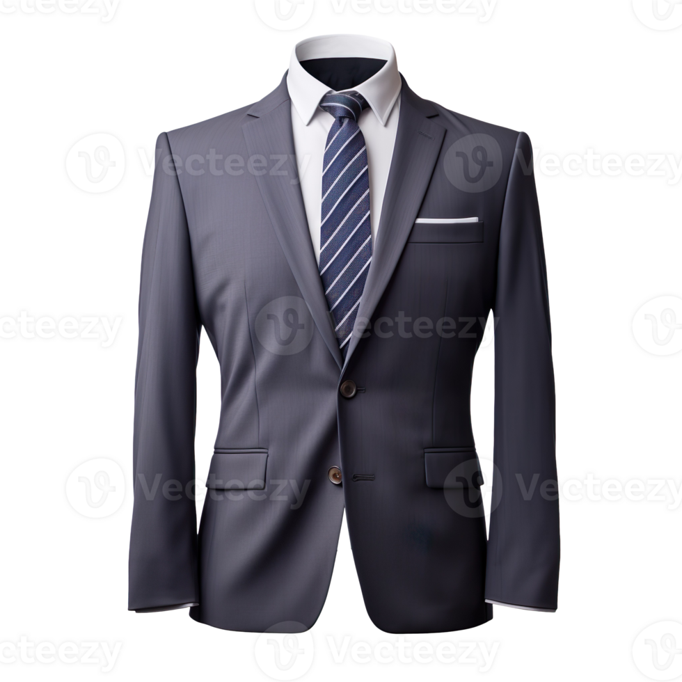Attractive Suit of Ticket Pocket Blazer isolated on transparent background png