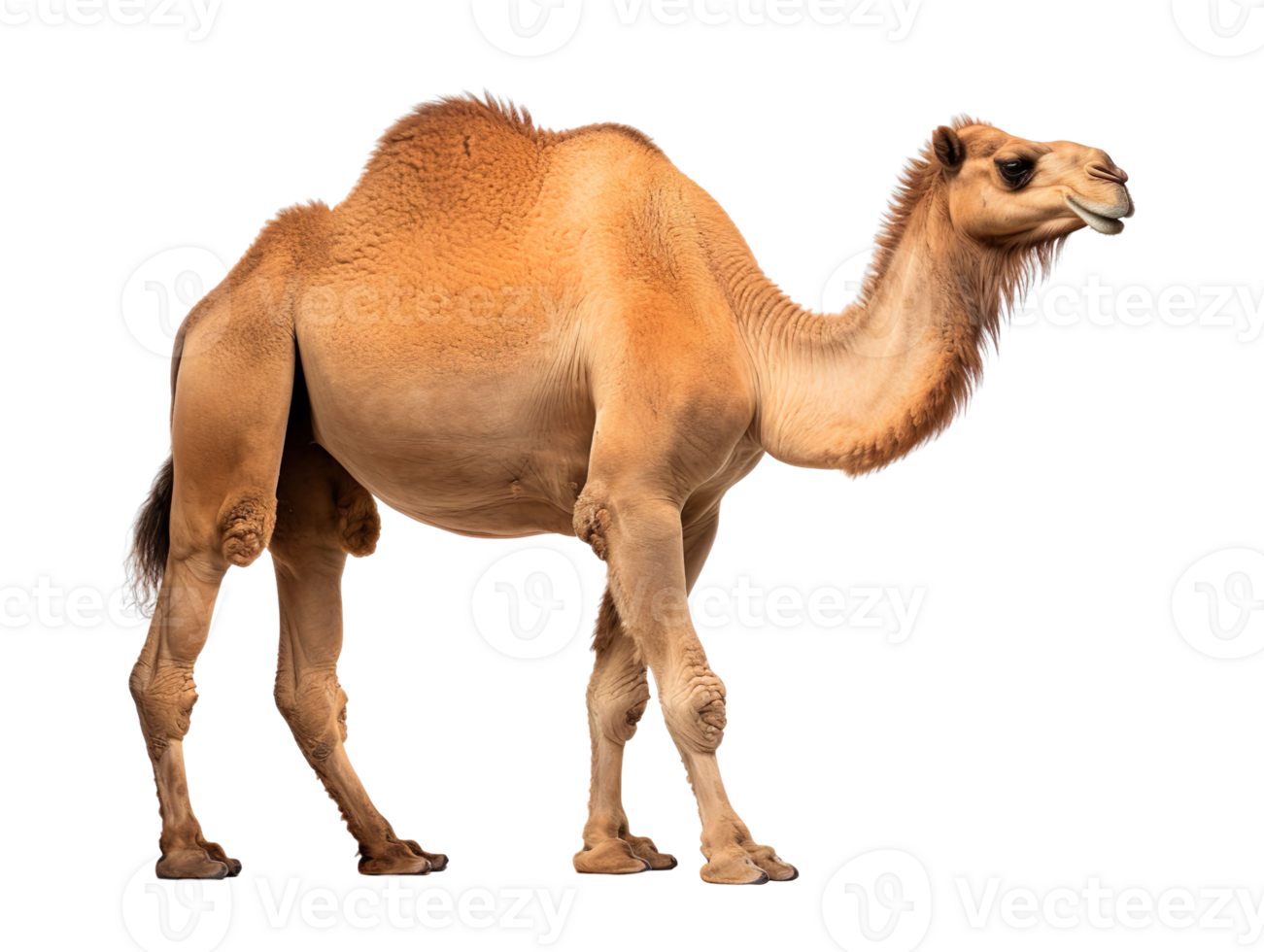 Bactrian camel isolated on transparent background png