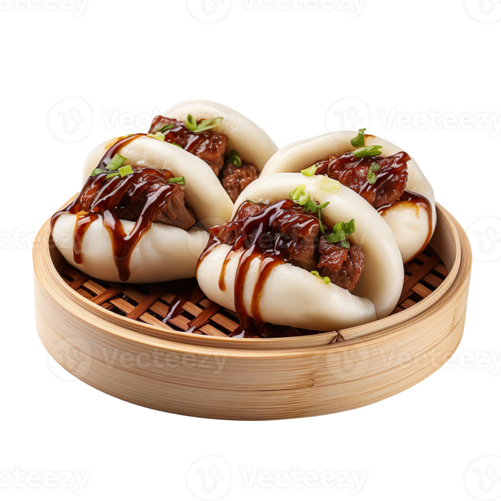Bao buns isolated on transparent background png