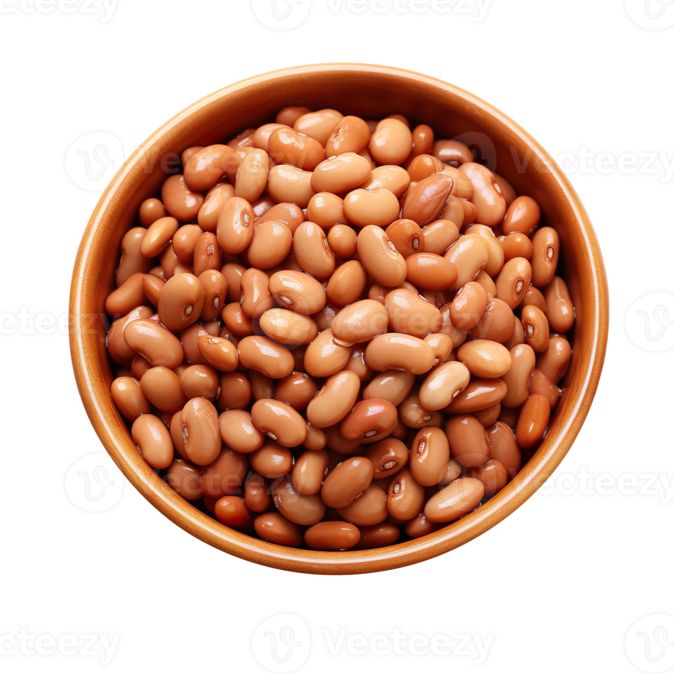 beans in bowl isolated on transparent background png