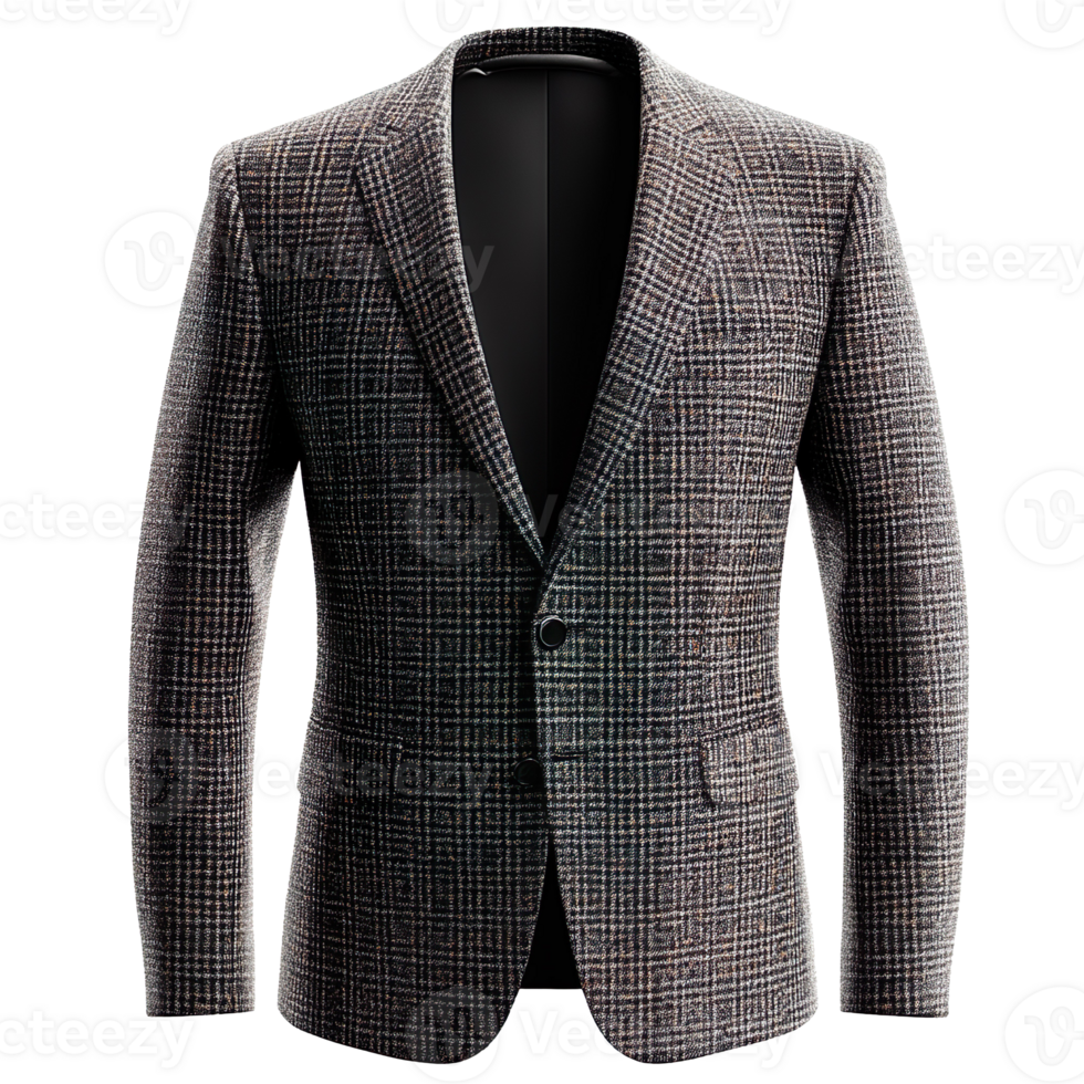 Beautiful Notch Lapel Blazer isolated on transparent background png