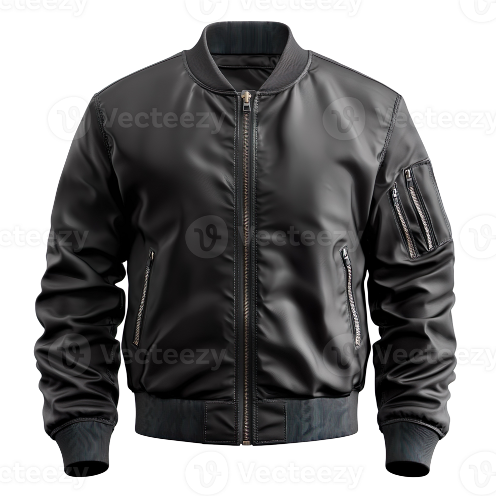 black Jacket isolated on transparent background png