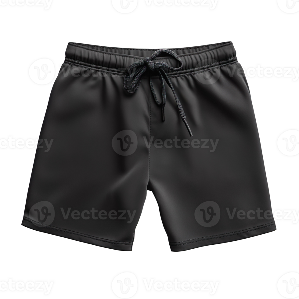 Black shorts isolated on transparent background png