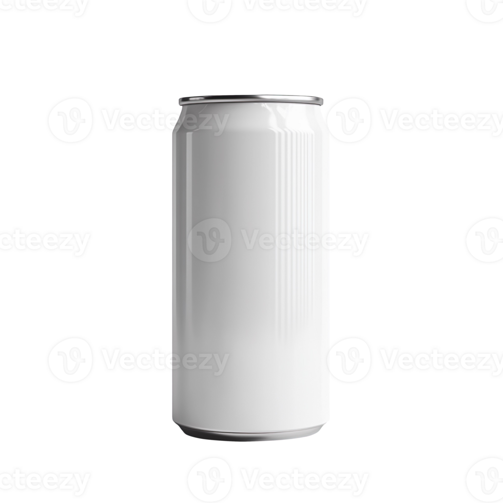 Blank can mockup isolated on transparent background png