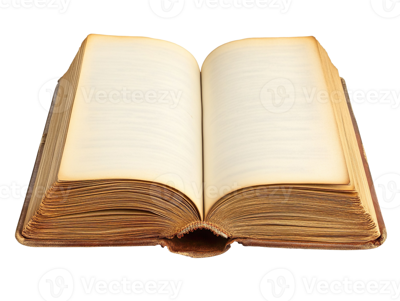 blank book with pages isolated on transparent background png