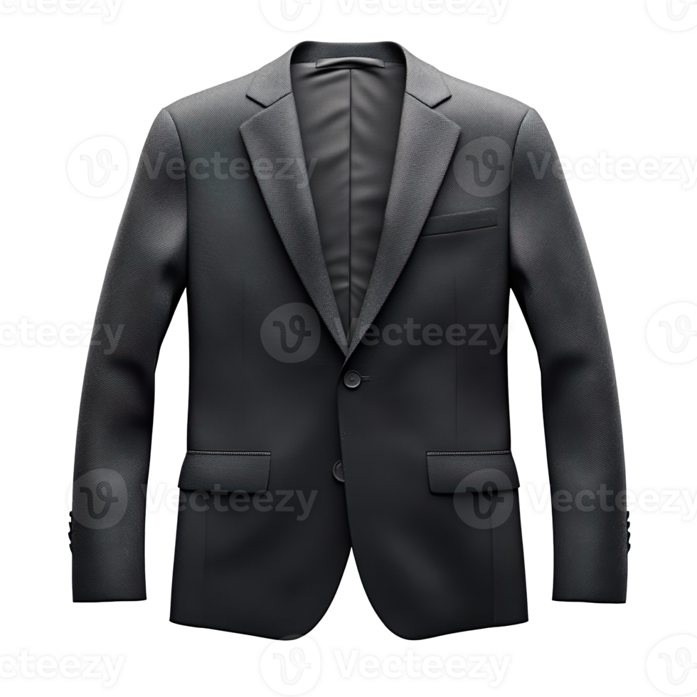 Blank Coat blazer foldover cover bag isolated on transparent background png