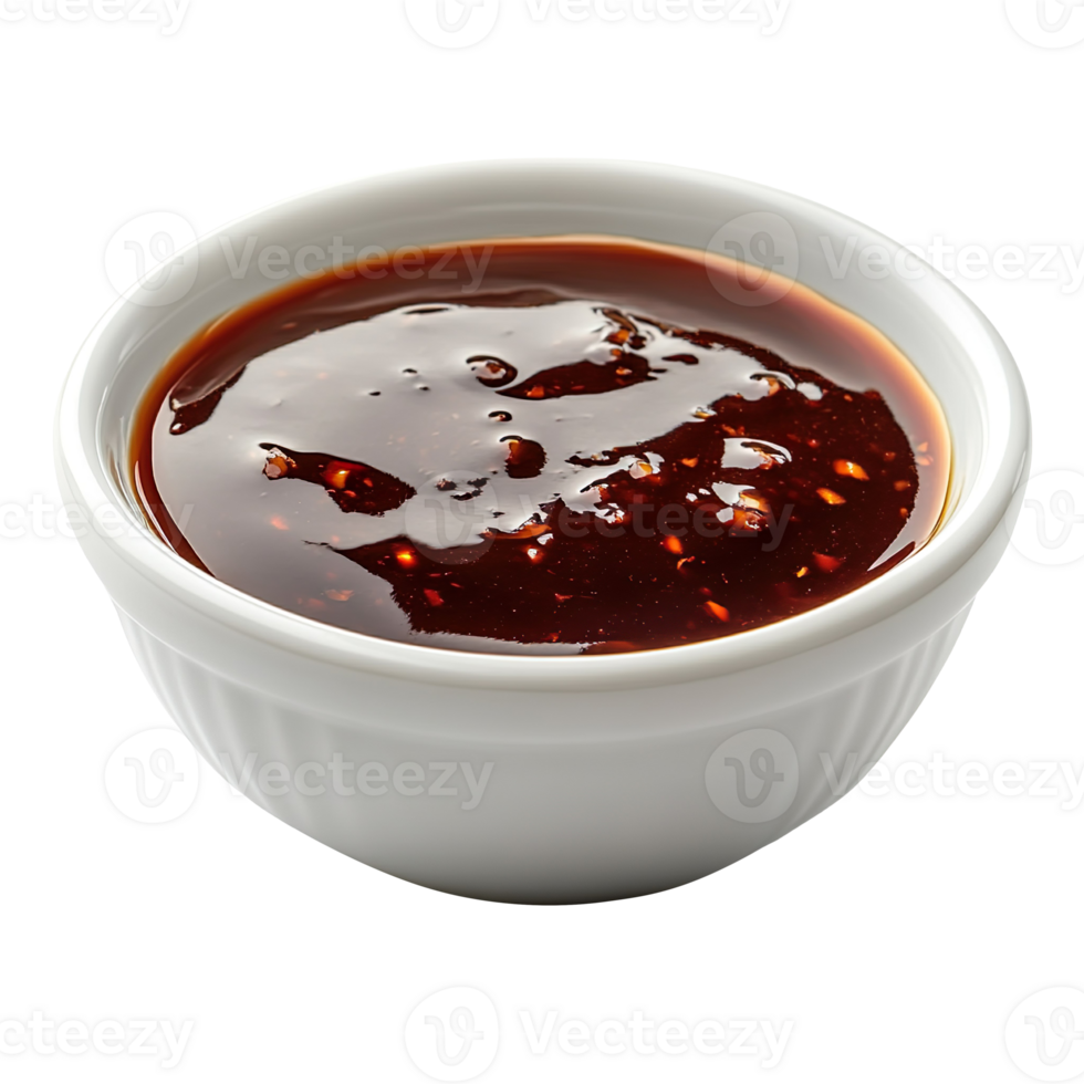 bowl of sauce isolated on transparent background png