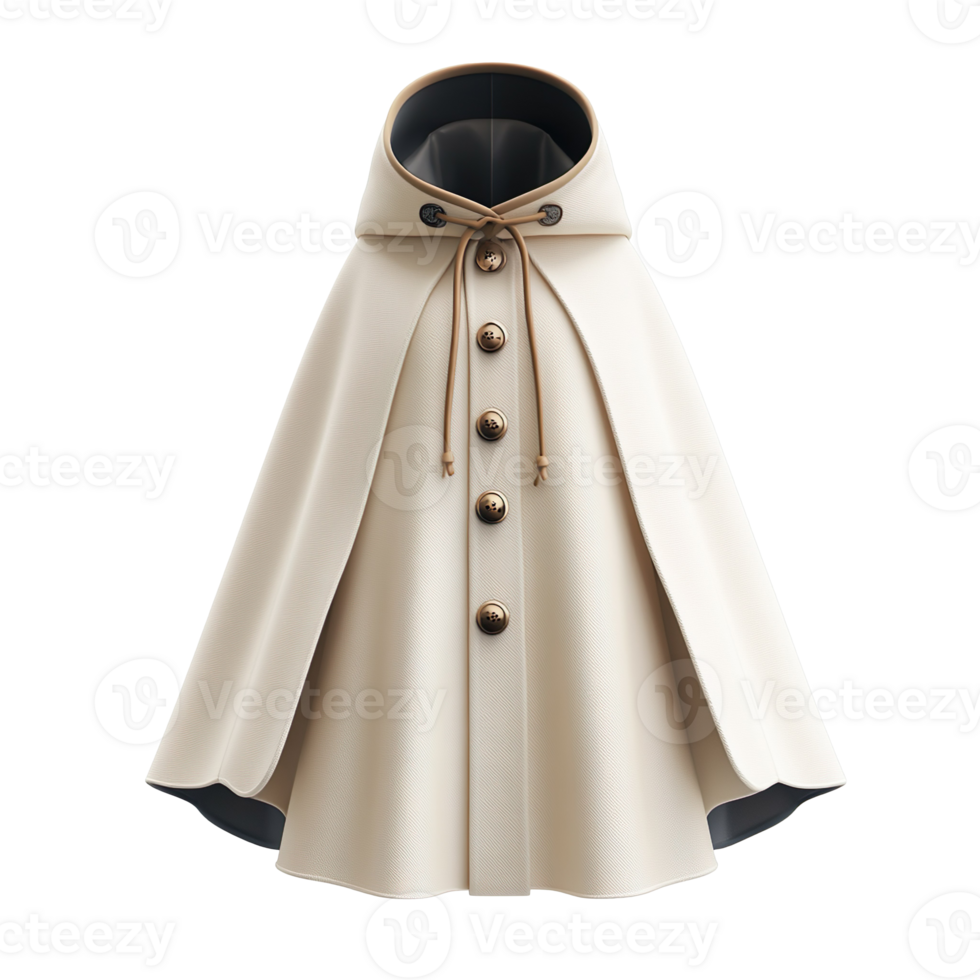 Cape coat isolated on transparent background png