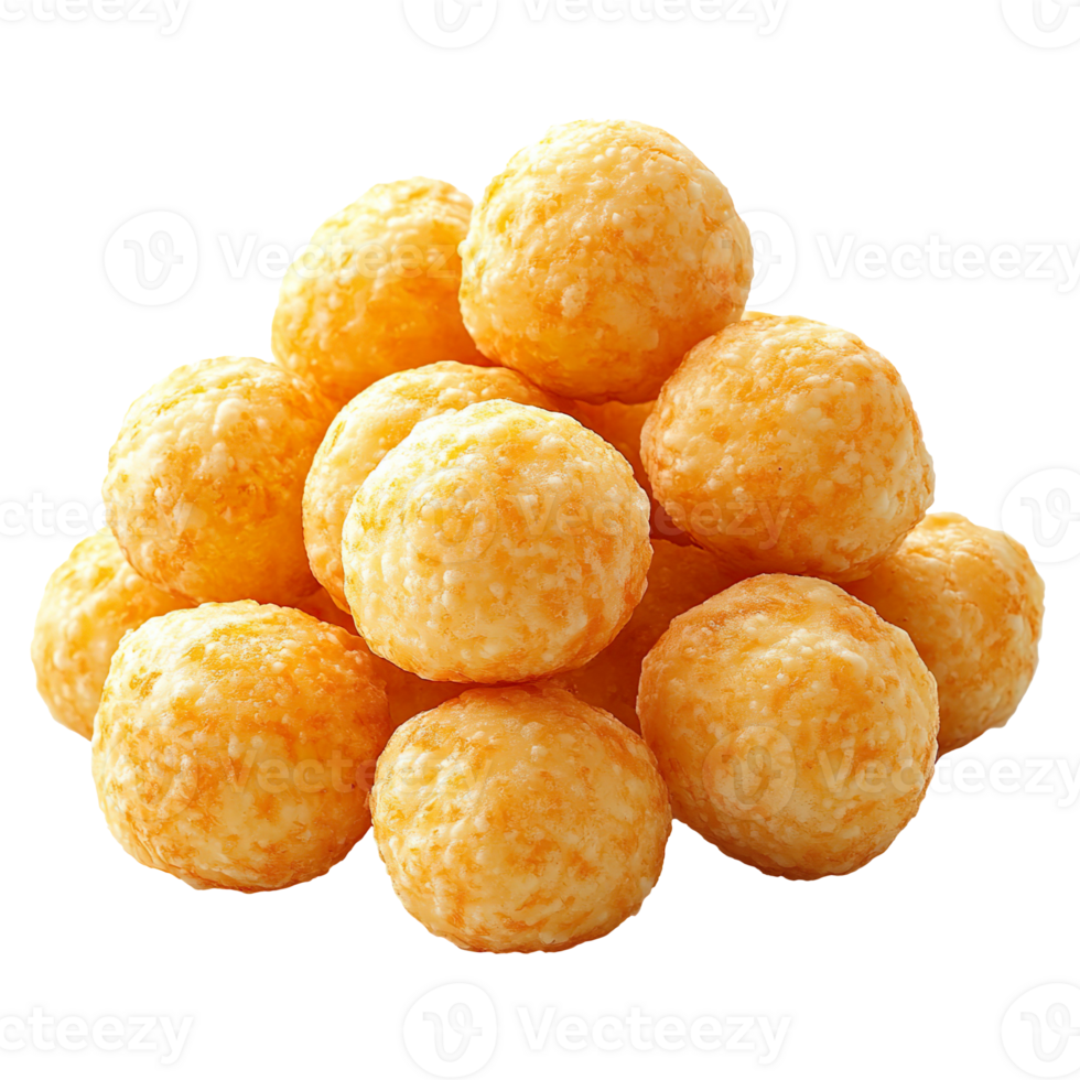 Delicious cheese Puffs isolated on transparent background png
