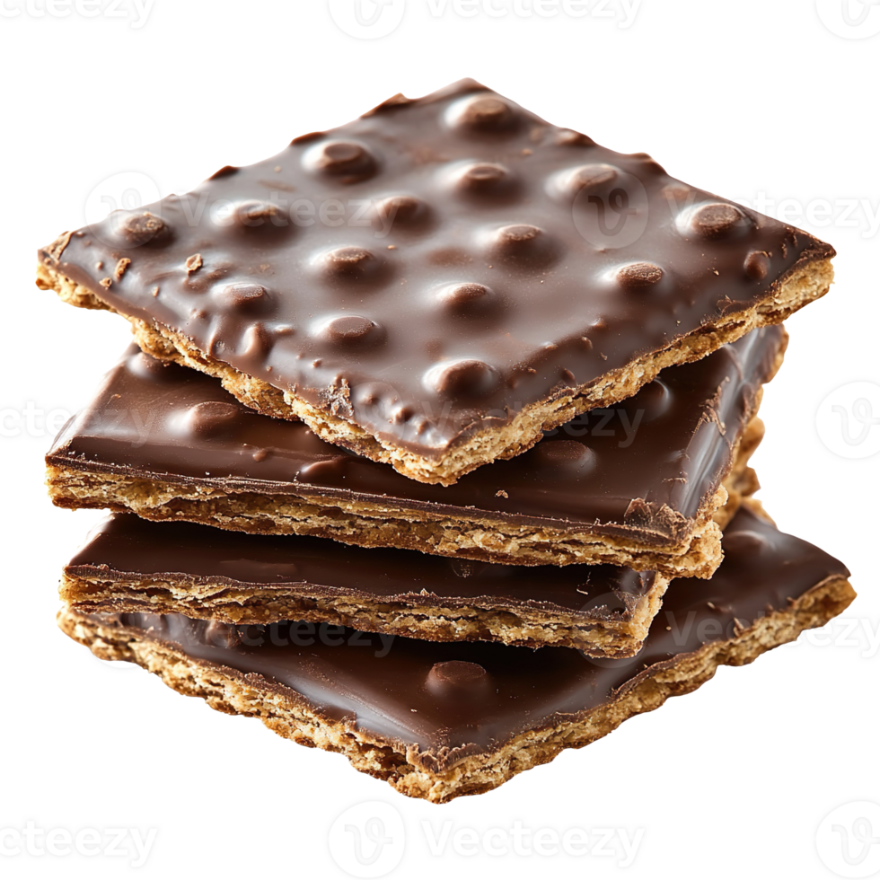 Chocolate cracker isolated on transparent background png