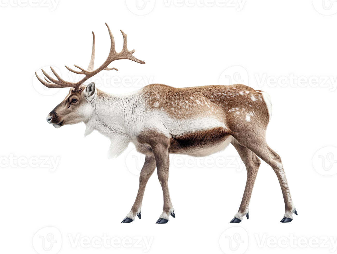 Christmas reindeer isolated on transparent background png