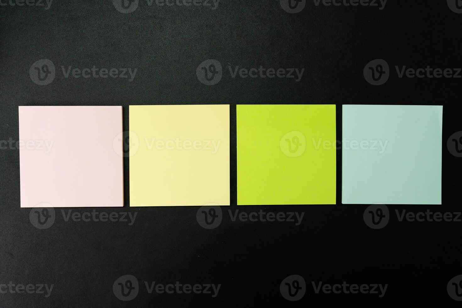 Blank colorful sticky note. photo