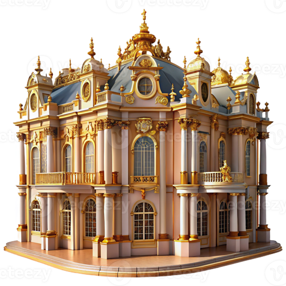 impressive classic A Grand Baroque Palace Ornate Details And original png