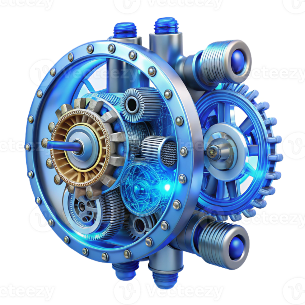 magnificent vintage A Close Up of a Complex Steampunk Clockwor authentic png
