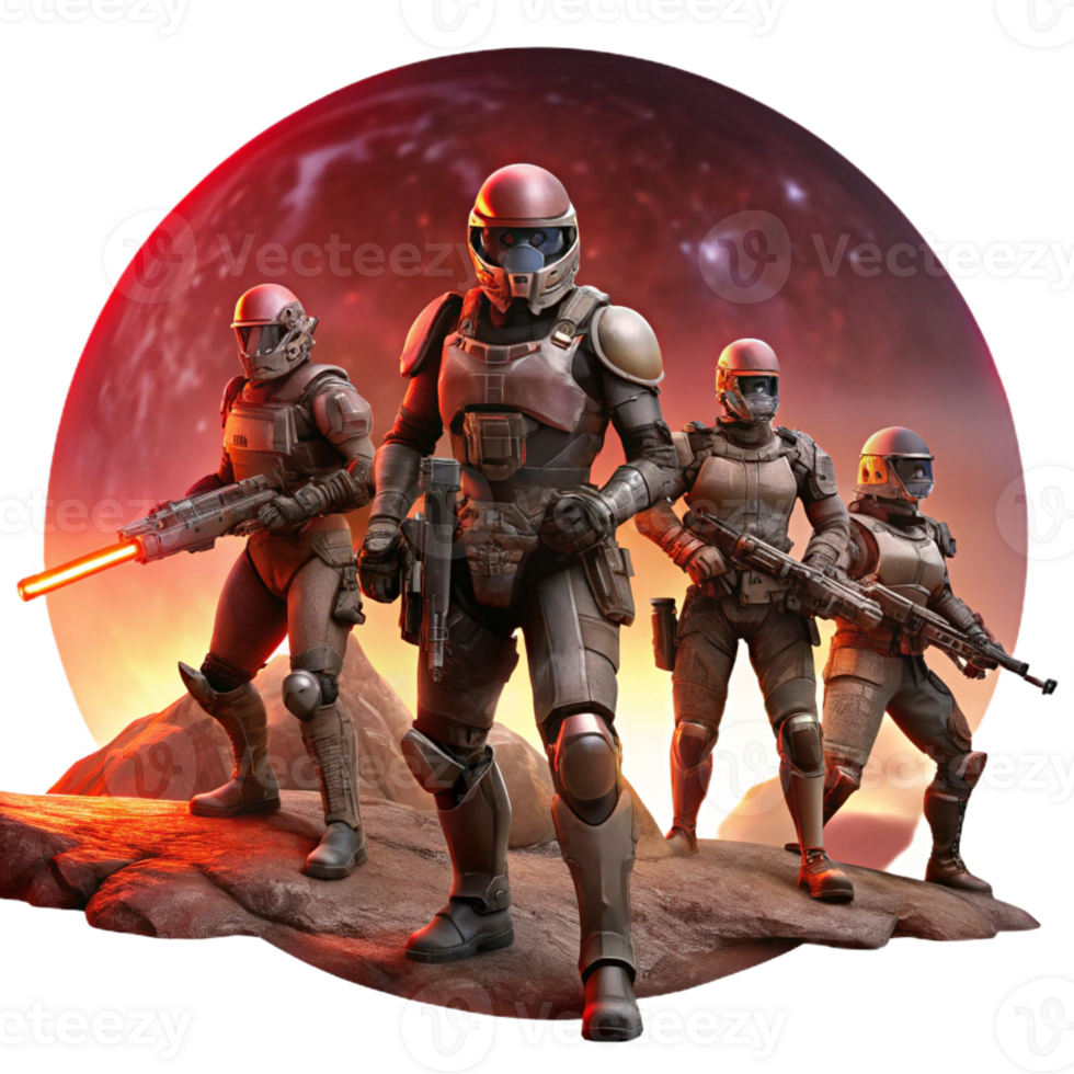 extraordinary minimalist A Group of Intergalactic Bounty Hunters original png