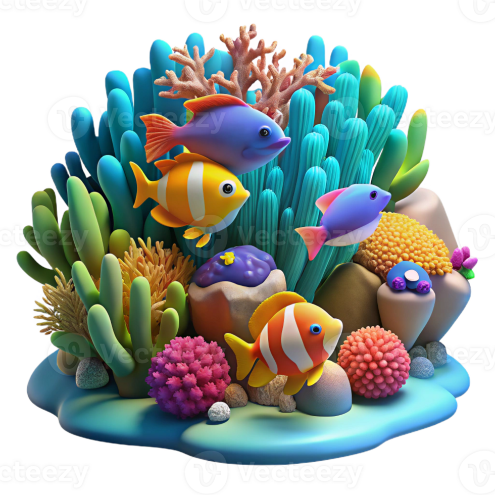impressive traditional A Vibrant Coral Reef Teeming with Colorfu png