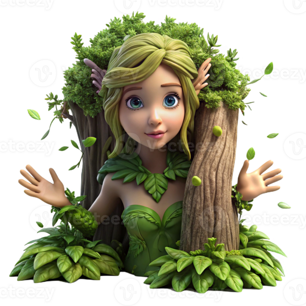 impressive contemporary A Dryad Emerging from a Tree Trunk Covere genuine png