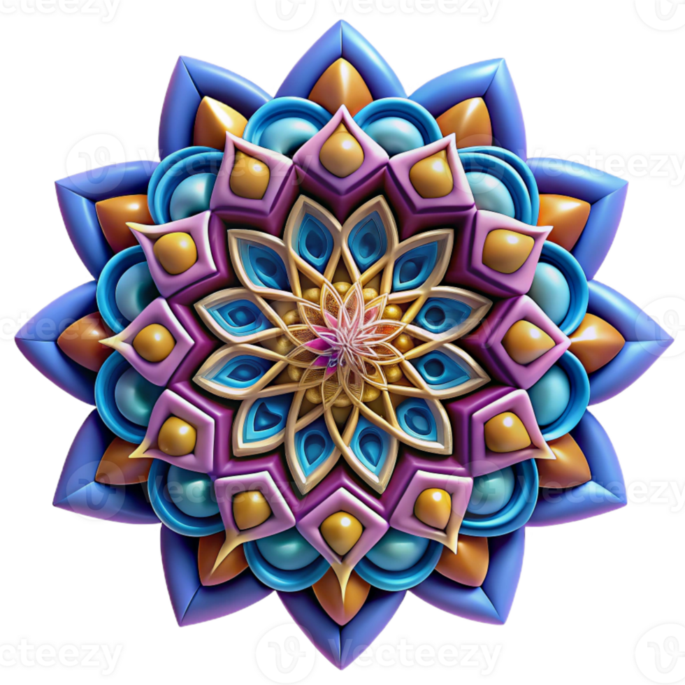 beautiful abstract A Kaleidoscope of Swirling Geometric Patt premium png