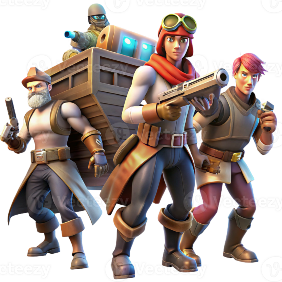 magnificent minimalist Space Pirates with Laser Weapons original png
