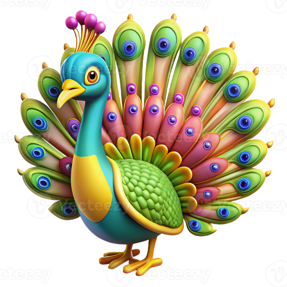 extraordinary traditional A Colorful Peacock Displaying Its Feathers high resolution png