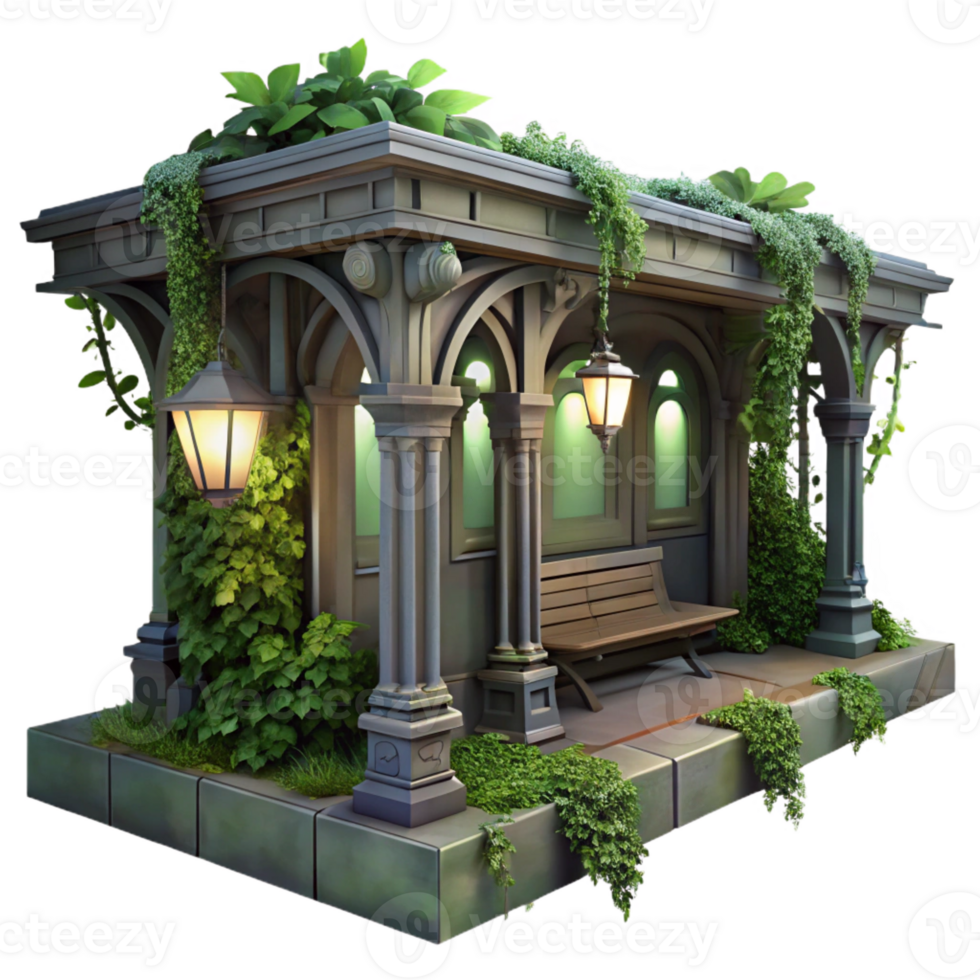 wonderful minimalist An Abandoned Art Nouveau Subway Station detailed png