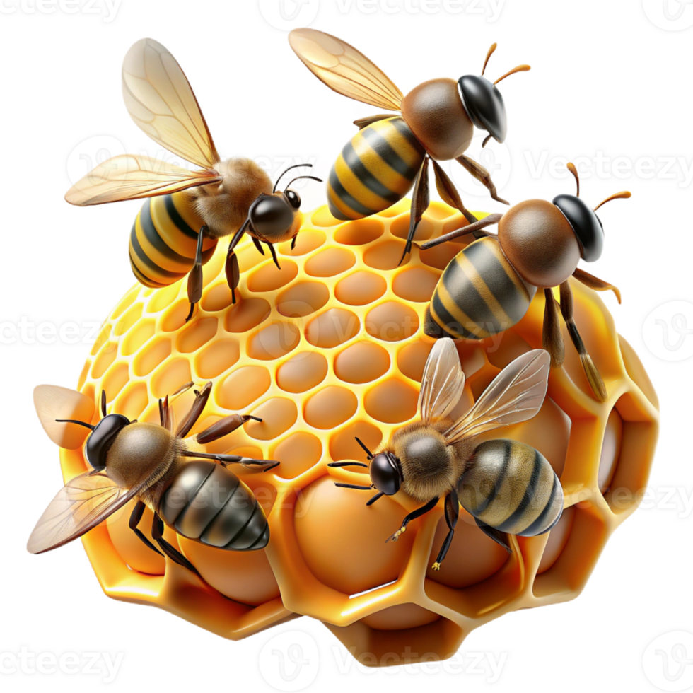 impressive traditional A Swarm of Bees Buzzing Around a Honeyco professional png