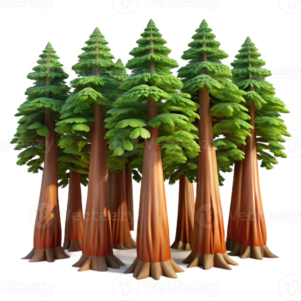 stunning classic A Grove of Ancient Redwood Trees Dappled original png