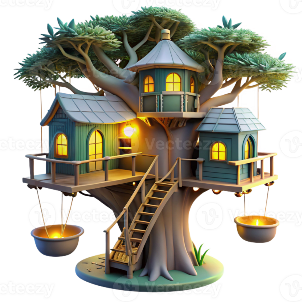 extraordinary traditional A Towering Ancient Treehouse Connected B exclusive png